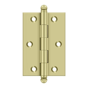 DELTANA 3" x 2" Solid Brass, Cabinet Hinge