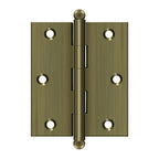 DELTANA 3" x 2-1/2" Solid Brass, Cabinet Hinge