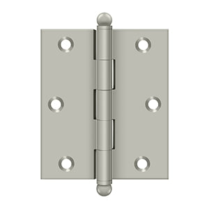 DELTANA 3" x 2-1/2" Solid Brass, Cabinet Hinge