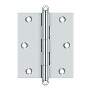 DELTANA 3" x 2-1/2" Solid Brass, Cabinet Hinge