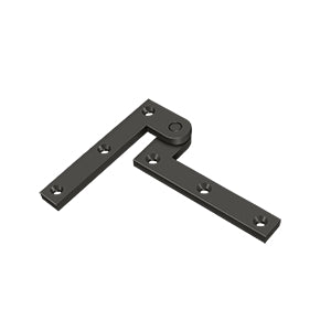 DELTANA 3-7/8" x 5/8" x 1-5/8" Solid Brass Pivot Hinge