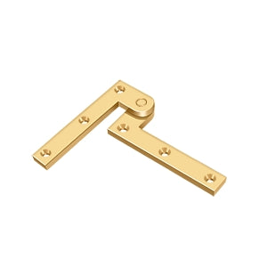 DELTANA 3-7/8" x 5/8" x 1-5/8" Solid Brass Pivot Hinge