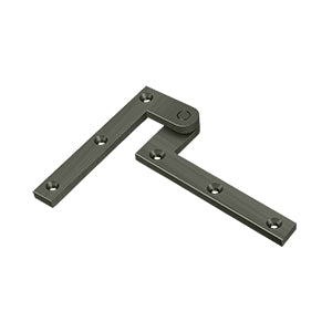 DELTANA 4-3/8" x 5/8" x 1-7/8" Solid Brass Pivot Hinge