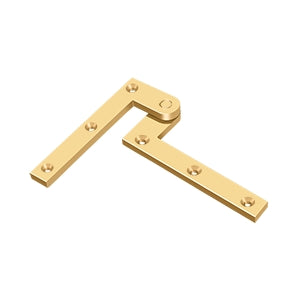 DELTANA 4-3/8" x 5/8" x 1-7/8" Solid Brass Pivot Hinge