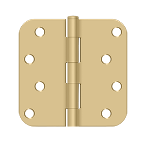 DELTANA 4" x 4" x 5/8" Radius Corner, Residential, Security, Steel Hinge  BULK PACK