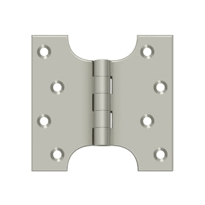 DELTANA 4" x 4" Full Mortise, Solid Brass, Parliament Hinge