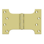 DELTANA 4" x 6" Full Mortise, Solid Brass, Parliament Hinge