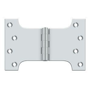 DELTANA 4" x 6" Full Mortise, Solid Brass, Parliament Hinge