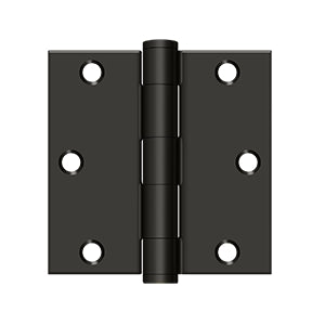 DELTANA 3-1/2" x 3-1/2" x 1/4" Radius Corner, Heavy Duty, Hinge