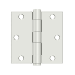 DELTANA 3-1/2" x 3-1/2" x 1/4" Radius Corner, Heavy Duty, Hinge