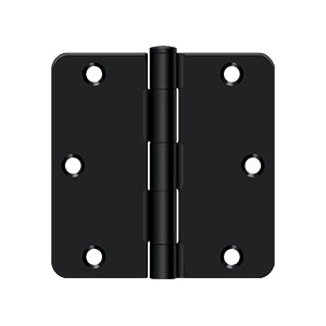 DELTANA 3-1/2" x 3-1/2" x 1/4" Radius Corner, Residential, Steel  Hinge