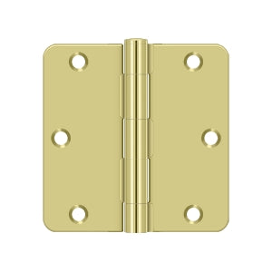 DELTANA 3-1/2" x 3-1/2" x 1/4" Radius Corner, Residential, Steel  Hinge