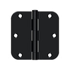 DELTANA 3-1/2" x 3-1/2" x 5/8" Radius Corner, Residential, NRP, Steel Hinge