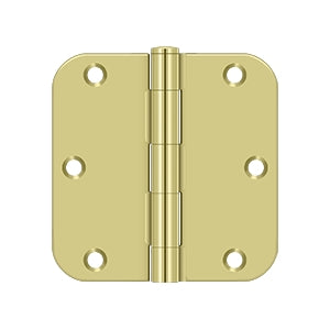 DELTANA 3-1/2" x 3-1/2" x 5/8" Radius Corner, Residential, Steel Hinge  BULK PACK