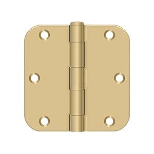 DELTANA 3-1/2" x 3-1/2" x 5/8" Radius Corner, Residential, Steel Hinge  BULK PACK