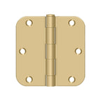 DELTANA 3-1/2" x 3-1/2" x 5/8" Radius Corner, Residential, NRP, Steel Hinge