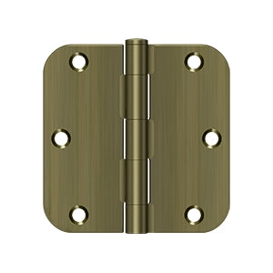 DELTANA 3-1/2" x 3-1/2" x 5/8" Radius Corner, Residential, NRP, Steel Hinge