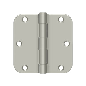 DELTANA 3-1/2" x 3-1/2" x 5/8" Radius Corner, Residential, NRP, Steel Hinge