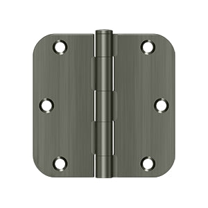 DELTANA 3-1/2" x 3-1/2" x 5/8" Radius Corner, Residential, Steel Hinge  BULK PACK