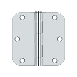 DELTANA 3-1/2" x 3-1/2" x 5/8" Radius Corner, Residential, Steel Hinge  BULK PACK