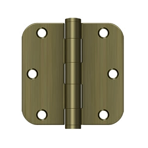 DELTANA 3-1/2" x 3-1/2" x 5/8" Radius Corner, Heavy Duty, Steel Hinge