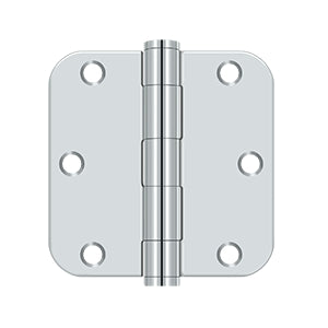 DELTANA 3-1/2" x 3-1/2" x 5/8" Radius Corner, Heavy Duty, Steel Hinge