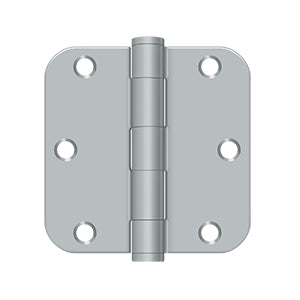 DELTANA 3-1/2" x 3-1/2" x 5/8" Radius Corner, Heavy Duty, Steel Hinge