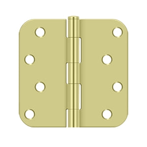 DELTANA 4" x 4" x 5/8" Radius Corner, Residential, Steel Hinge