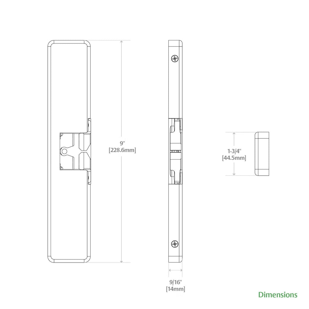 HES 9400 Series Surface Mounted Electric Strike