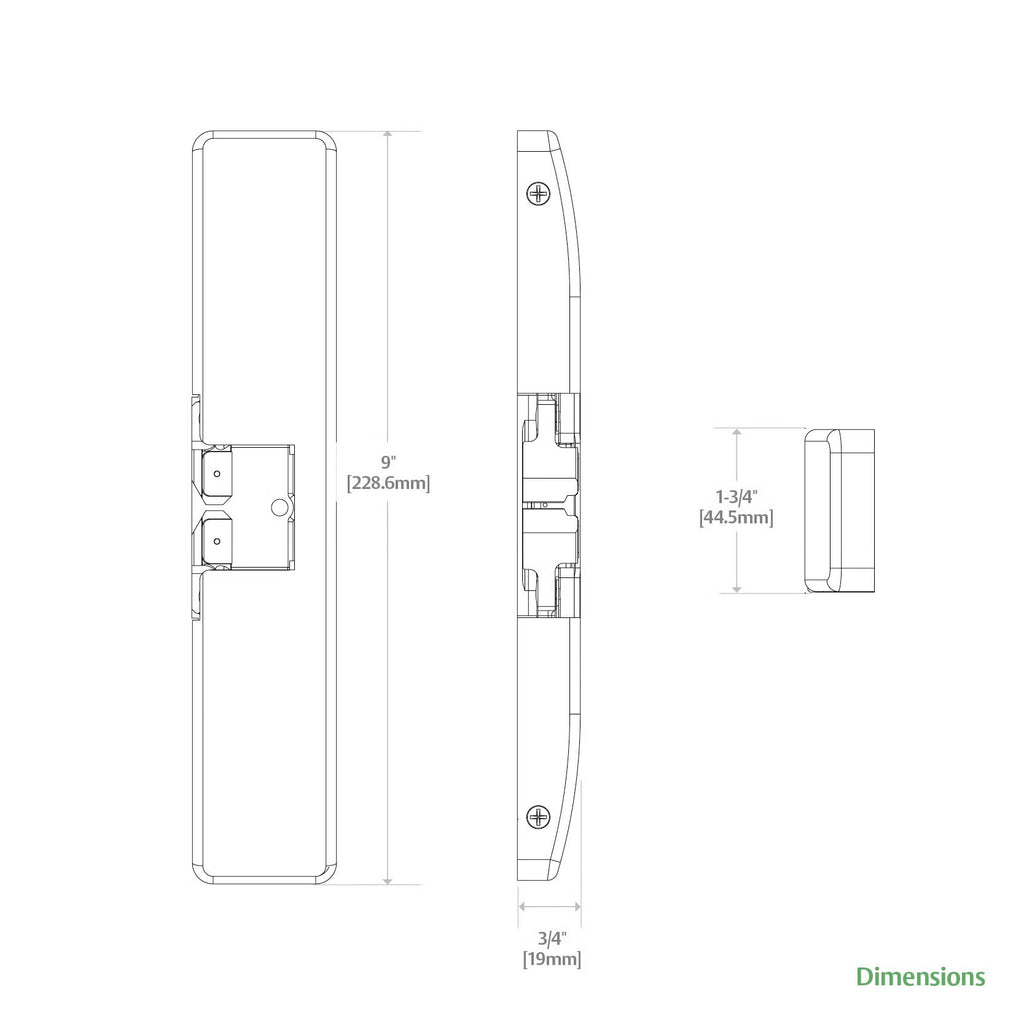 HES 9500 Series Surface Mounted Electric Strike