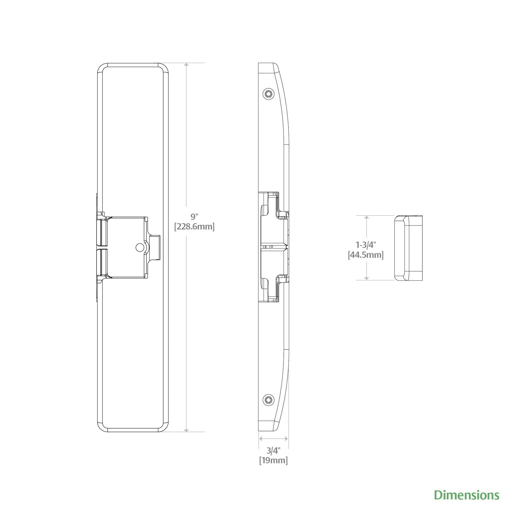 HES 9700 Series Surface Mounted Electric Strike