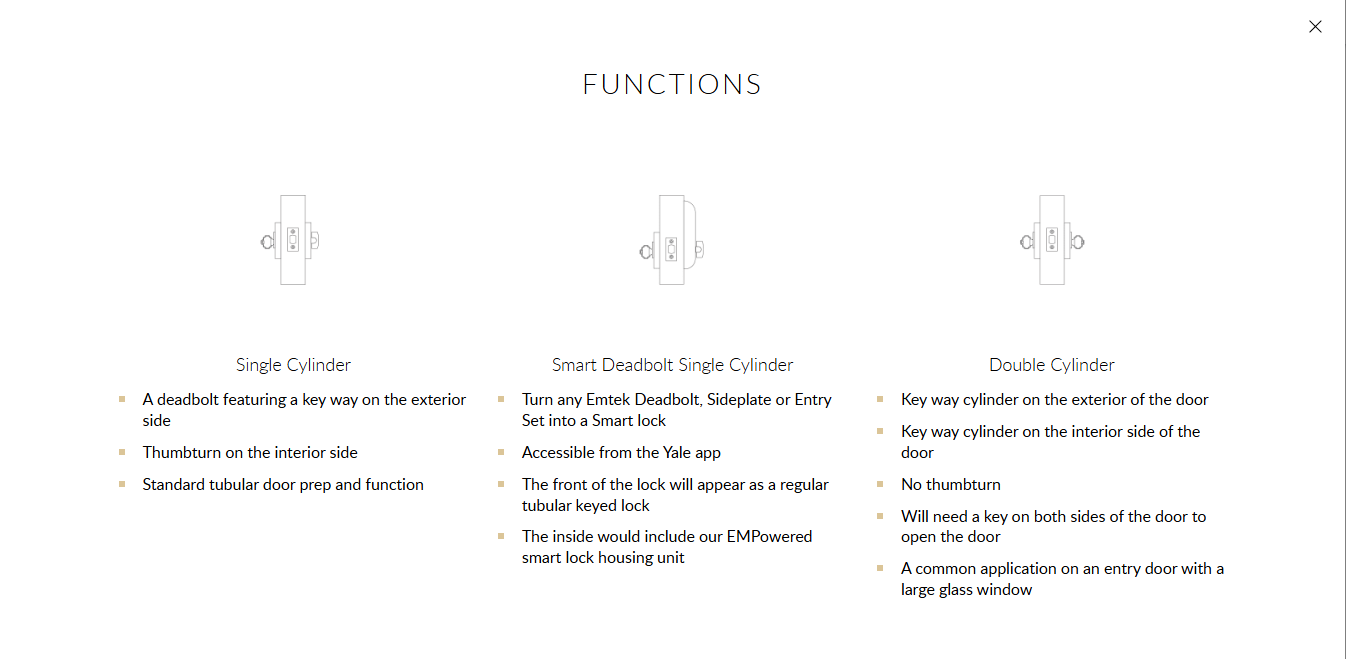 EMTEK #1 Sandcast Bronze with Flap Keyed Deadbolt