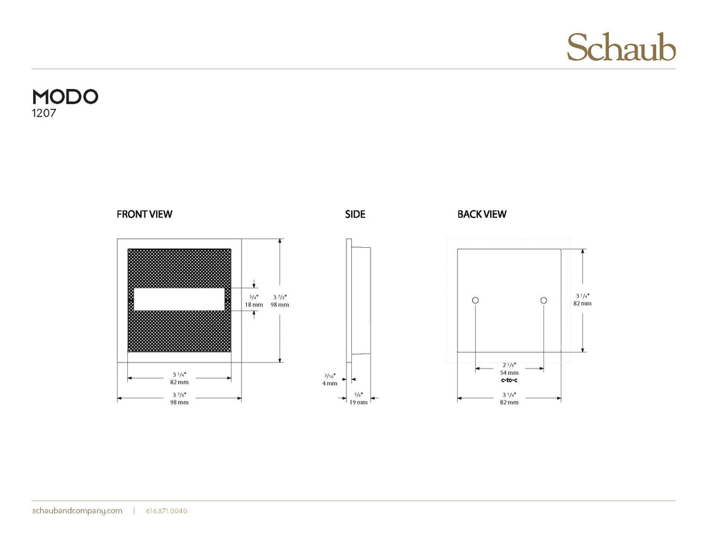 SCHAUB Modo Recessed Pull