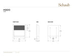 SCHAUB Modo Square Recessed Pull
