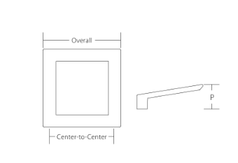 SCHAUB Finestrino Angled Square Pull