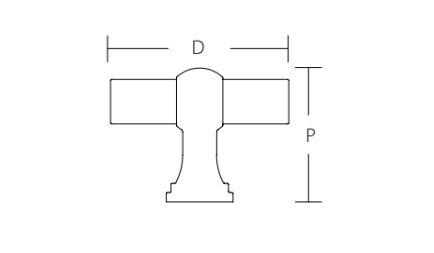 Schaub Lumiere Transitional T-Knob