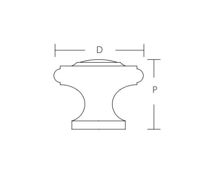 SCHAUB Traditional Stepped Round Knob