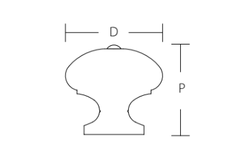 SCHAUB Siena Square Knob