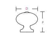 SCHAUB Siena Oval Knob
