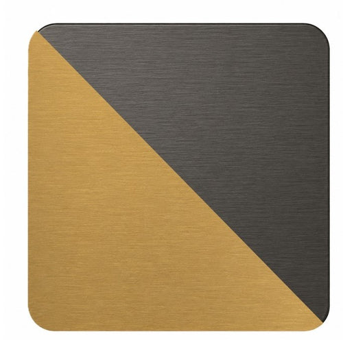 Gun Metal/Signature Satin Brass (GM-SSB)