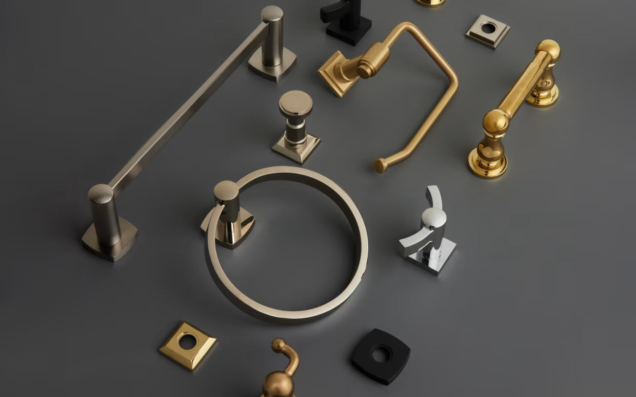 EMTEK Modern Brass Towel Ring
