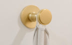EMTEK Transitional Brass Single Hook with Rosette