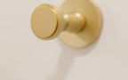 EMTEK Transitional Brass Single Hook with Rosette
