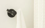 EMTEK Modern Brass Double Hook With Rosette