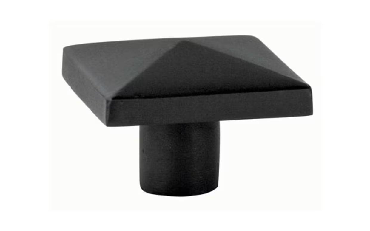 EMTEK Sandcast Bronze Square Knob