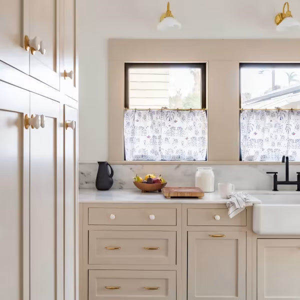 EMTEK Ice White Porcelain Cabinet Knob
