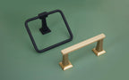 EMTEK Transitional Flared Brass Towel Ring