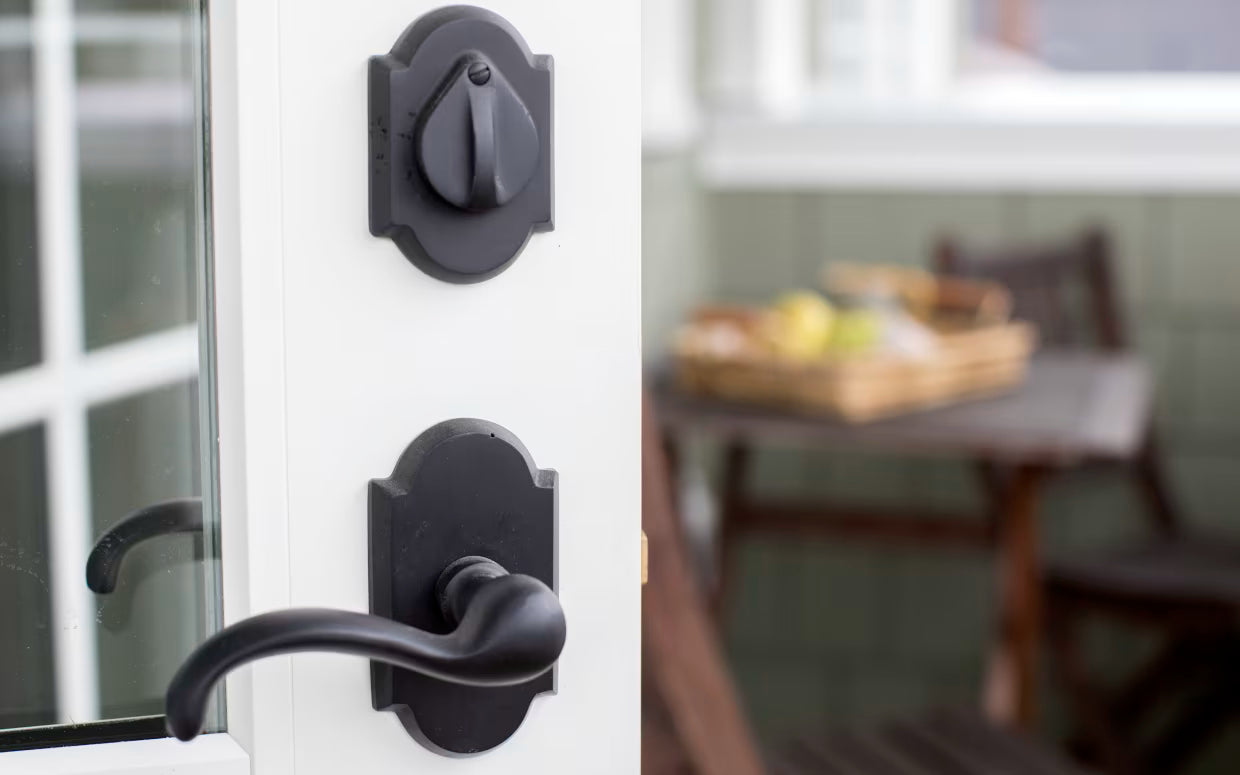 EMTEK #1 Sandcast Bronze with Flap Keyed Deadbolt