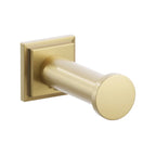 EMTEK Modern Tubular Brass Single Robe Hook With Rosette