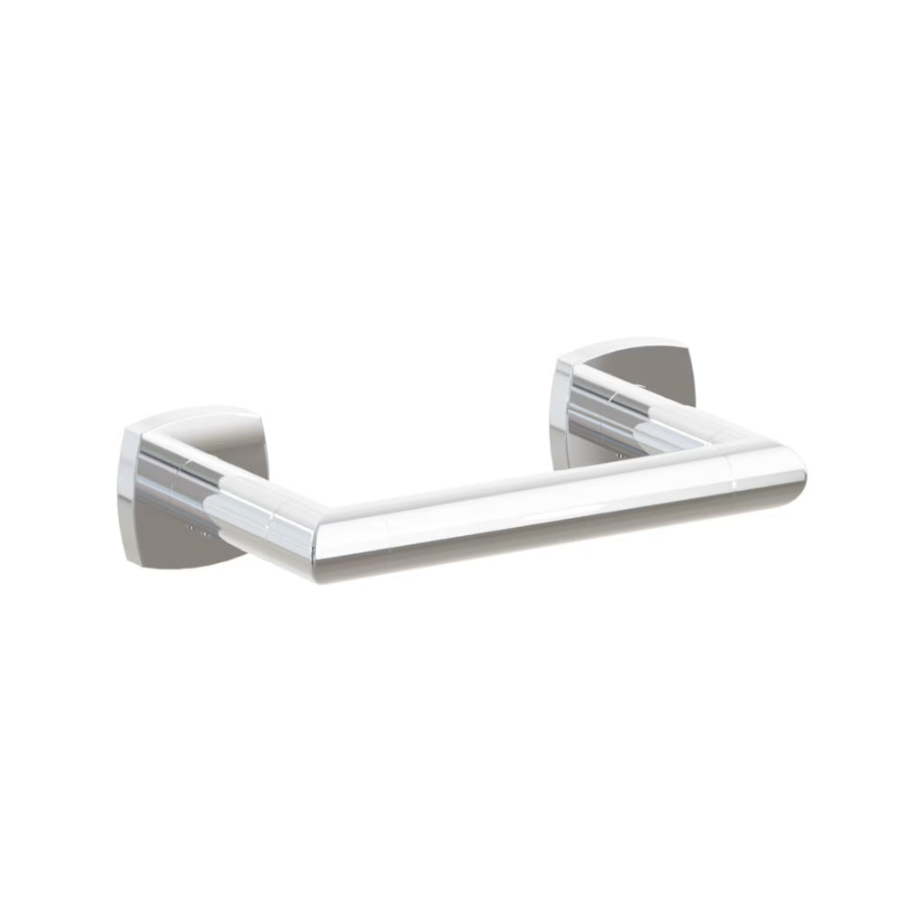 EMTEK Modern Tubular Brass Paper Holder - Pivoting Double Post